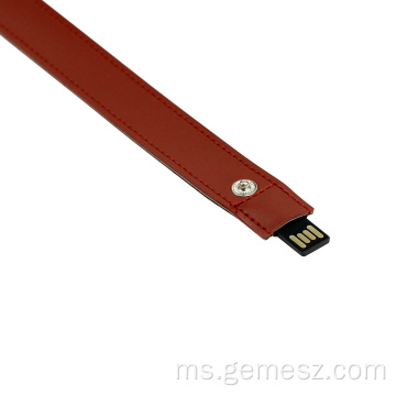 Gelang Kulit Pemacu Kilat Pemacu Pergelangan Tangan USB